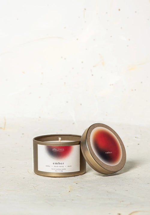 Ember soy candle, 4 oz — hand poured by Olive Tree Candle Co.